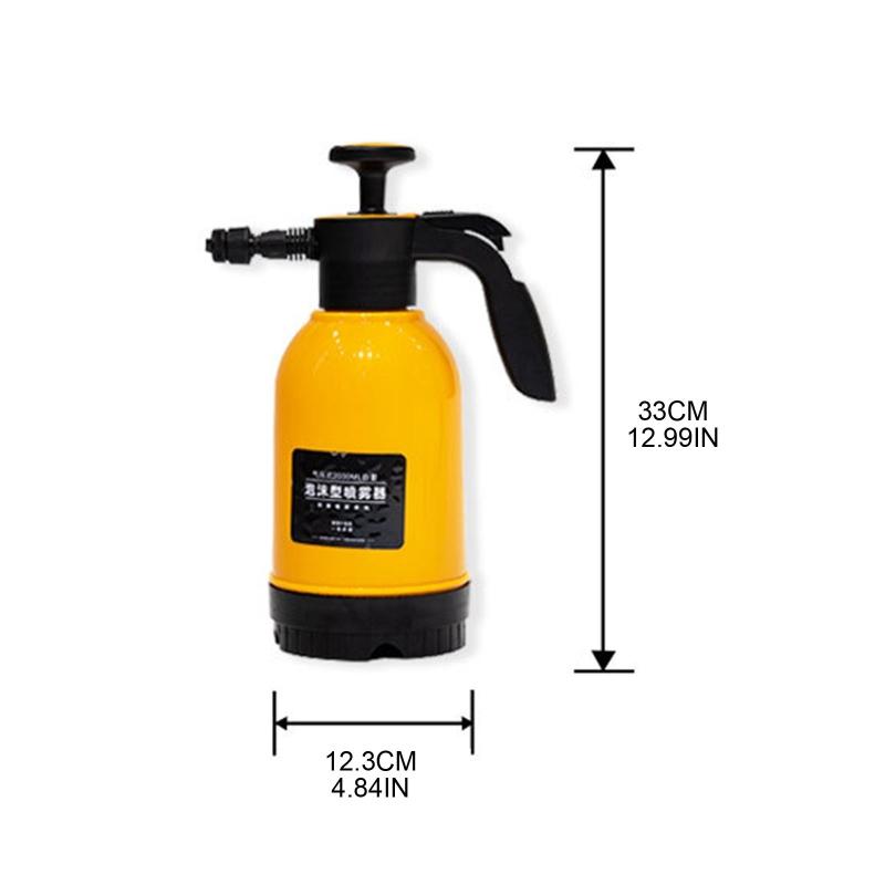 Multi-functional Hand Pump Foam Sprayer Nozzle Hand Pneumatic Foam Cannon Auto Wash Spray Bottle Car Window Cleaning 2L