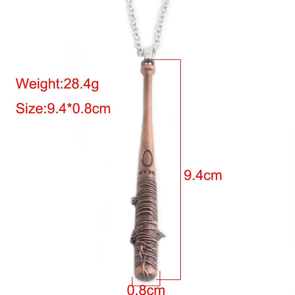Fashion Vintage Charm The Walking Dead Keychain Negan'S Bat Lucille Keyring Baseball Key Chain For Men Jewelry Accessories Gifts