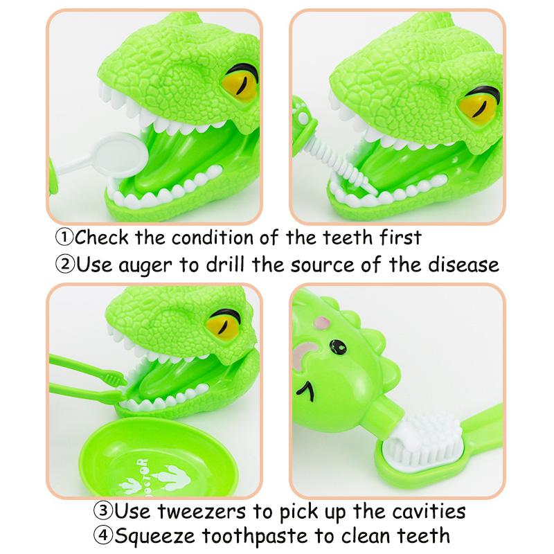 1/10pcs Montessori Educational Toys for Children Early Learning Doctors Role Play Kids Intelligen Brushing Tooth Teaching Aids