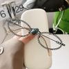 New Style Small Glasses Frame Oval Shape Sun Glasses Women's Full Glasses Frame Decoration Diamond Metal Material Sun Eyeglasses Summer Trend Lady