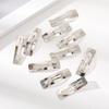 10/20/40pcs 5cm Silvery Y2K HairClip BB Hair Clips for Girls Metal Snap Clip Hairpins Barrettes Hair Accessories