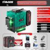 High-Precision 12-Line Outdoor Green Laser Level with Automatic Leveling for Walls and Floors