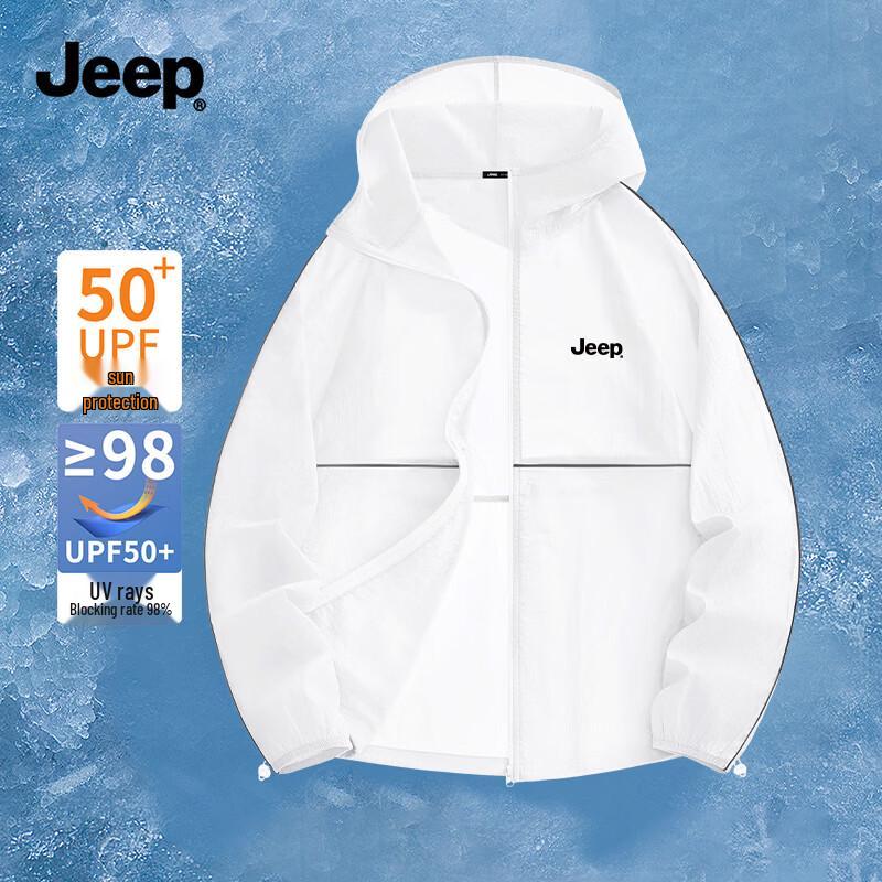 JEEP Men s Summer Quick-Dry Hooded Sun Protection Jacket 2XL