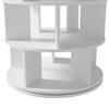 Revolving Shoe Rack, Multifunctional Shoe Cabinet with 5 Tiers, Round Rotating Shoe Rack 360-Degree Rotation, Height 115 Cm, Width 60 Cm, White
