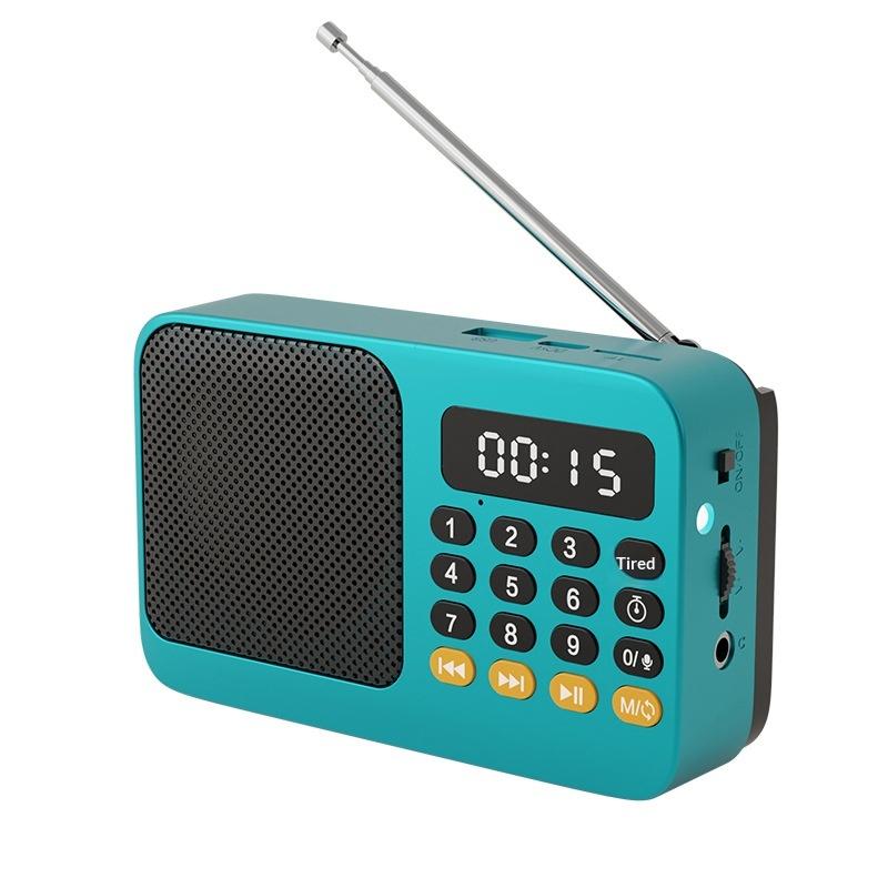 Bluetooth 5.0 Portable Fm Radio Small Emergency Recargable Sound Box Mini Vintage Speaker Mp3 Player Support Tf Card Usb Drive