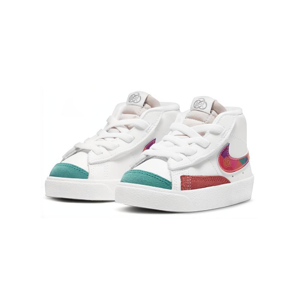 Nike Blazer Mid 77 TD Chinese New Year - Spring Festival Baby Sneakers White Spirit-Teal Racer-Blue DD8491-163