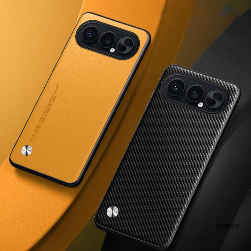 Leather Funda for Honor 500 / 500 Pro Case Cover Fashion Fiber Texture PU-Leather Protection Shockproof Back Capa