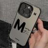 Lucky Letter M Pattern Phone Case Suitable for iPhone 17 16 15 14 13 12 11 Pro/Max/Plus Anti Drop and Shockproof Back Cover