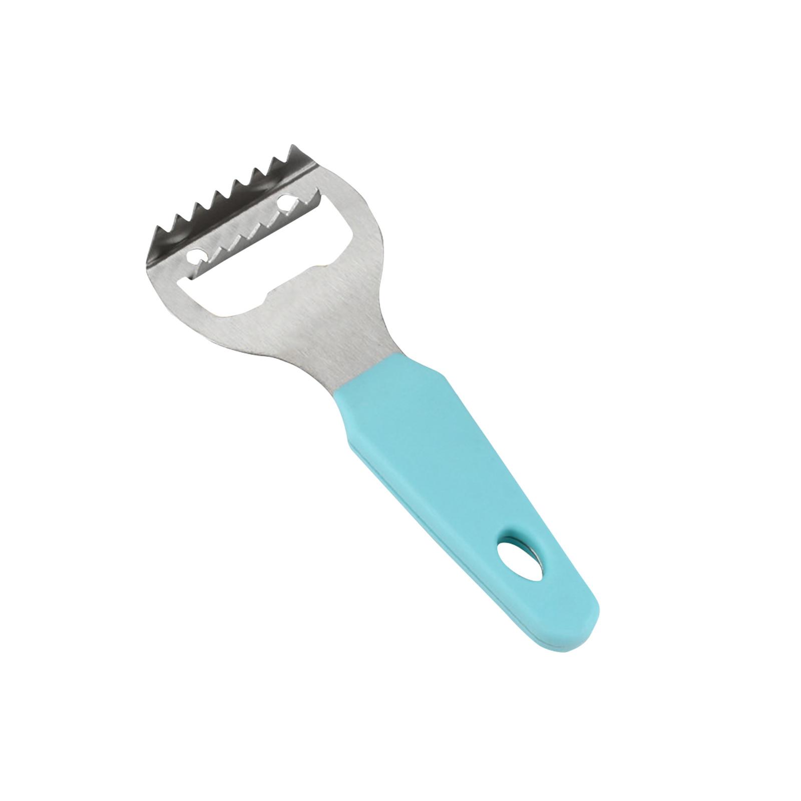 

Нож для рыбной чешуи, щетка для рыбной чешуи, средство для удаления чешуи с зубцами из нержавеющей стали для легкого удаления рыбной чешуи, скребок для чистки, кухонные принадлежности One Size синий