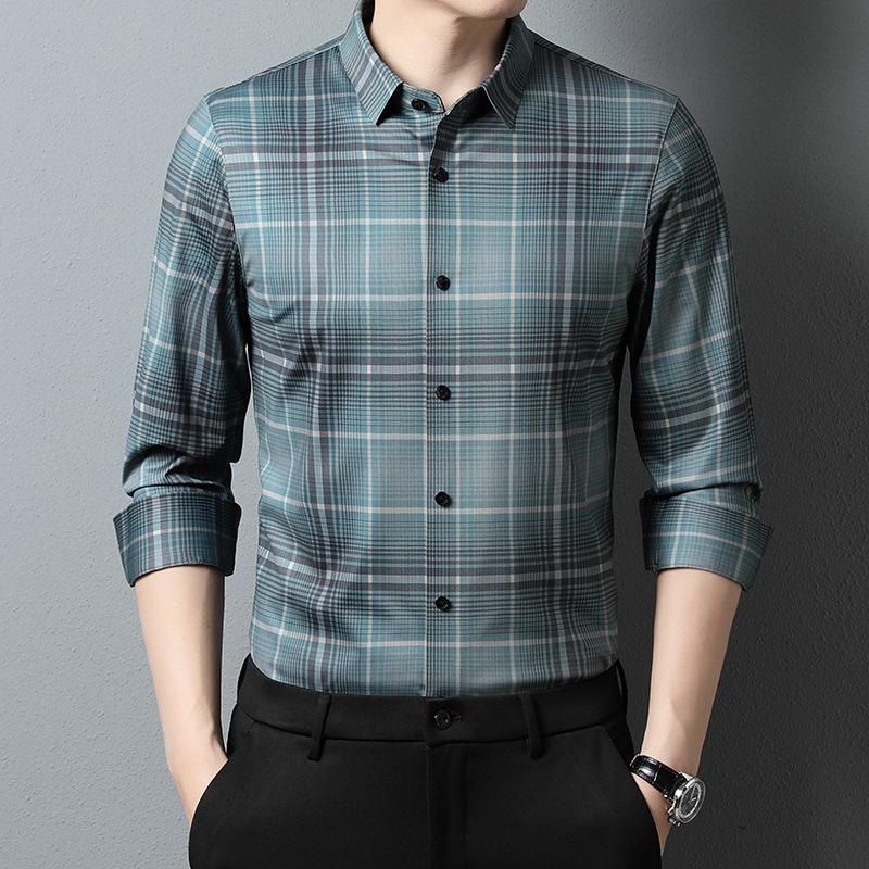 

Модный тренд, клетчатая рубашка, мужская, весенняя, новая, красивый кардиган для молодежи и среднего возраста, повседневный, корейский стиль, нижний верх XXXXL