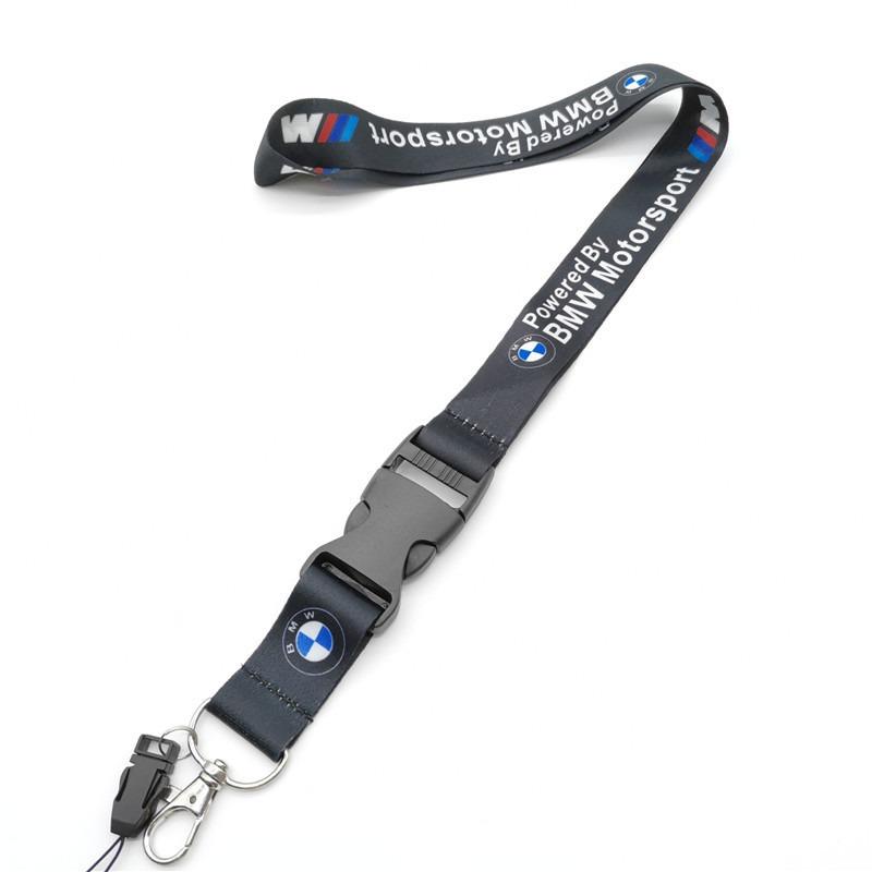 For M Universal Motorrad Lanyard Nylon Printing Emblem Black Style Keychain motorcycle accessories gadget auto Fashion Gift