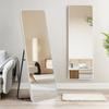 Standing Round White Full-length Mirror, Full-length Mirror, Mirror, Aluminum, Corner, Wall-mounted Mirror, Leaning, Full-length Mirror, Stylish,