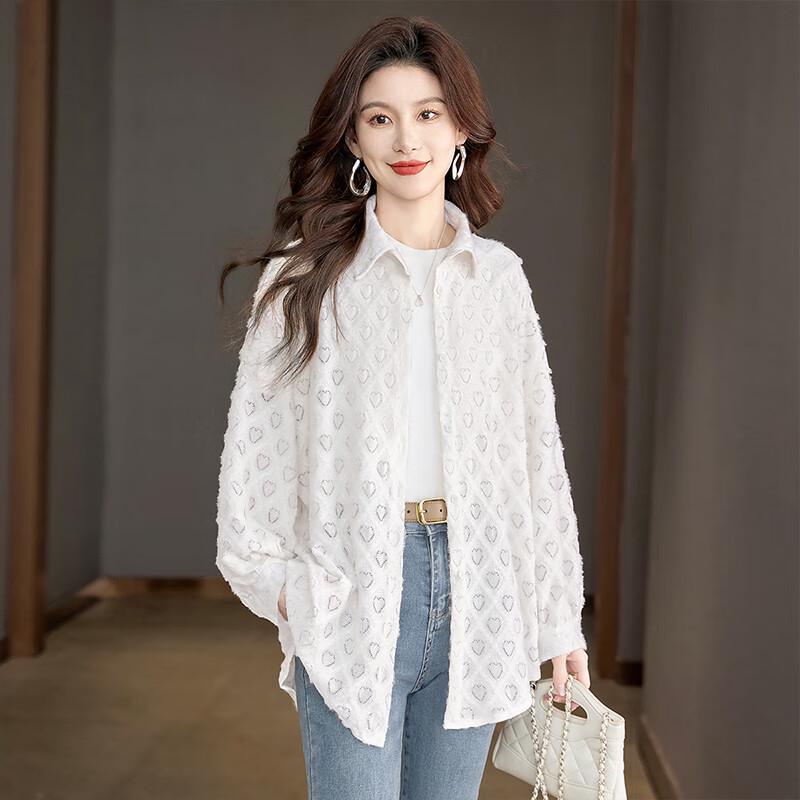 Женская свободная рубашка с лацканами Cypress House S