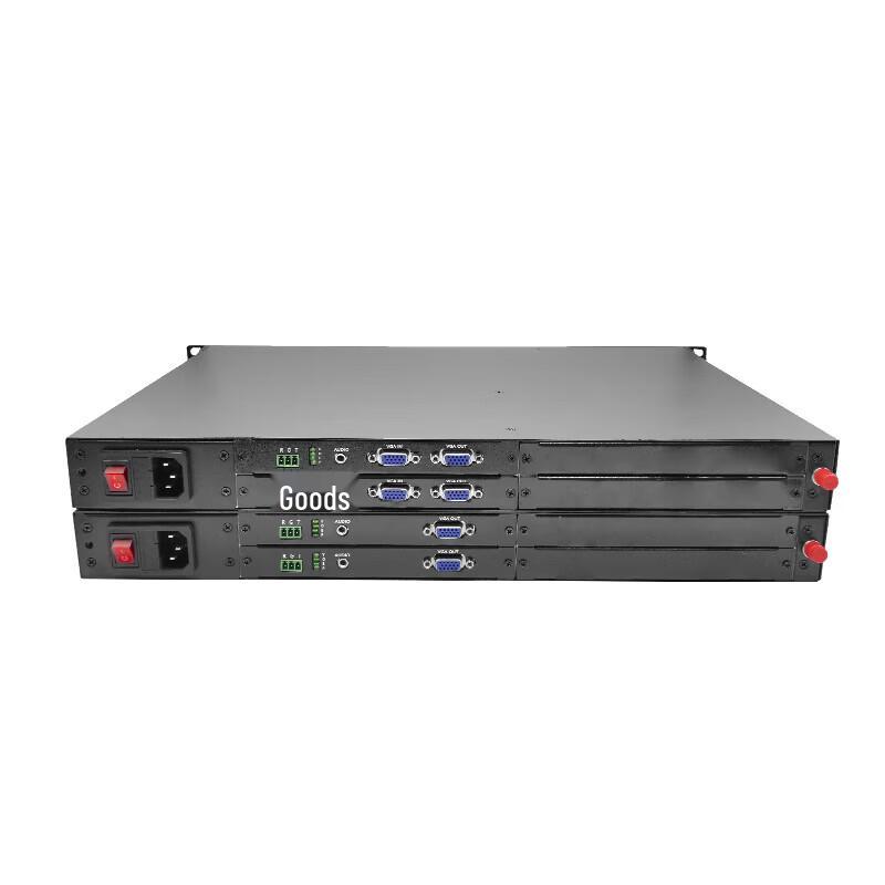 Yeren 2-Channel VGA Fiber Optic Extender with Audio & RS232
