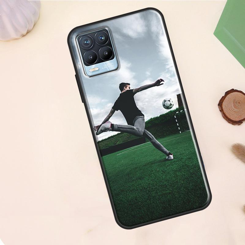 Football Soccer Case For Realme C75 C63 C61 C55 C51 C53 C35 C65 C67 C71 11 12 13 14 15 Pro Plus GT6 GT7 Pro