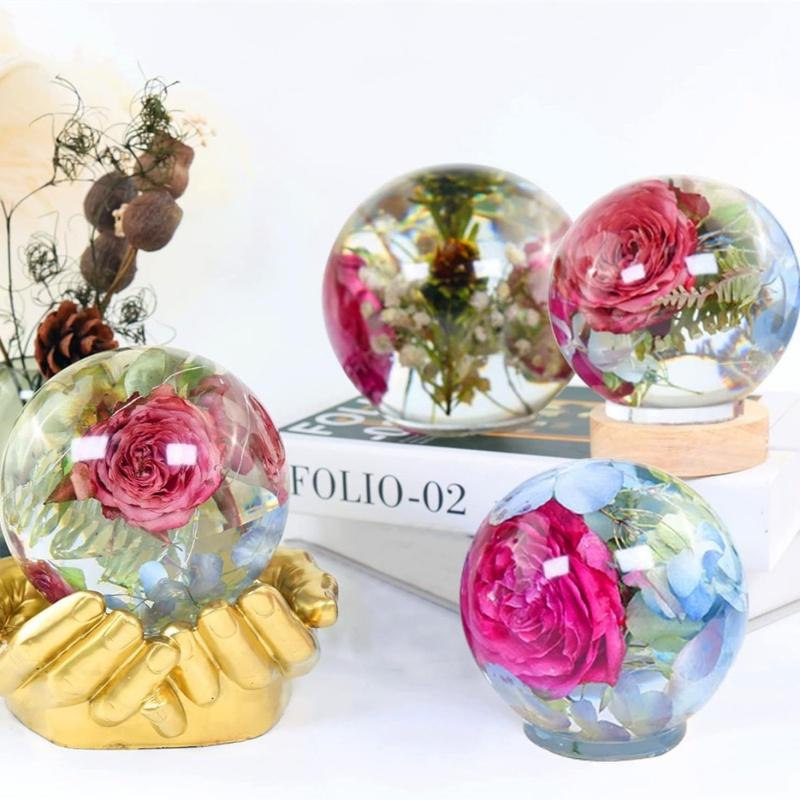 20-100mm Ball Shape Silicone Mold 3D Planet Ball Epoxy Resin Mould for DIY Epoxy Resin Molds Crafts Home Decoration Tools