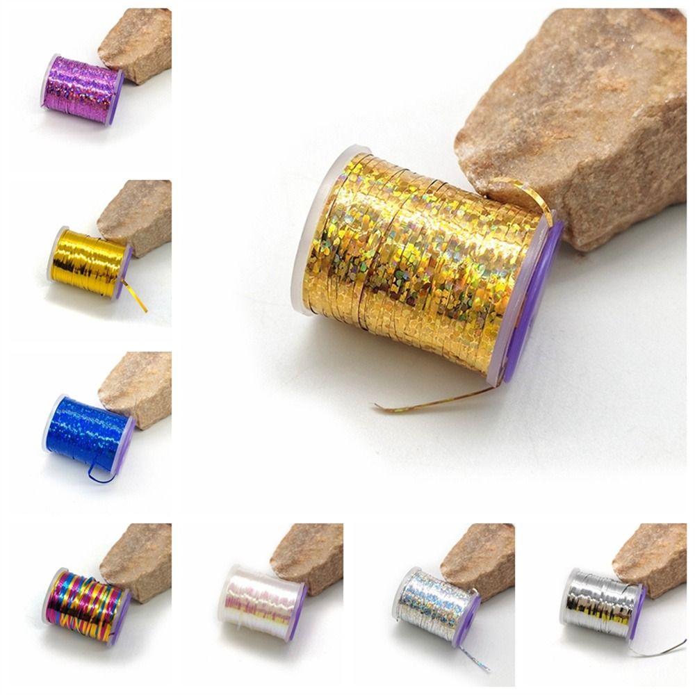 Fly Tying Materials Flat Tinsel 1mm Tinsel Flash Streamer Midges Nymph Thread Fly Tying Materials