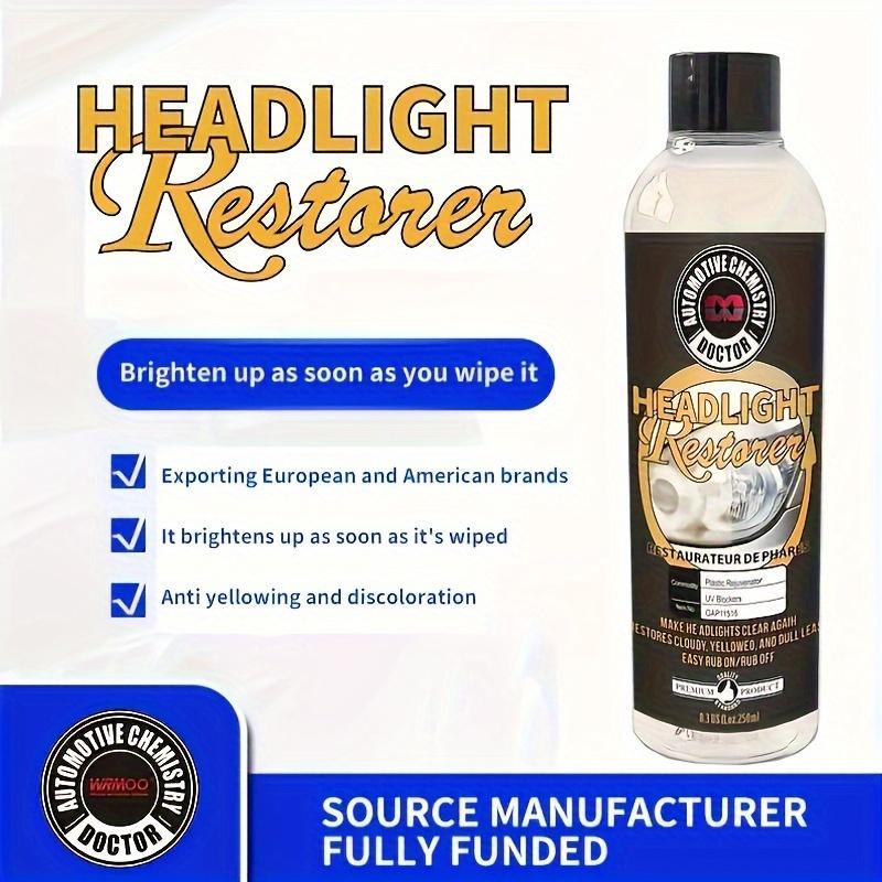 Car Headlight Restoration Fluid Automotive Headlight Oxidation Yellowing Scratches Blurring Enhancement Crystal Plating Coating