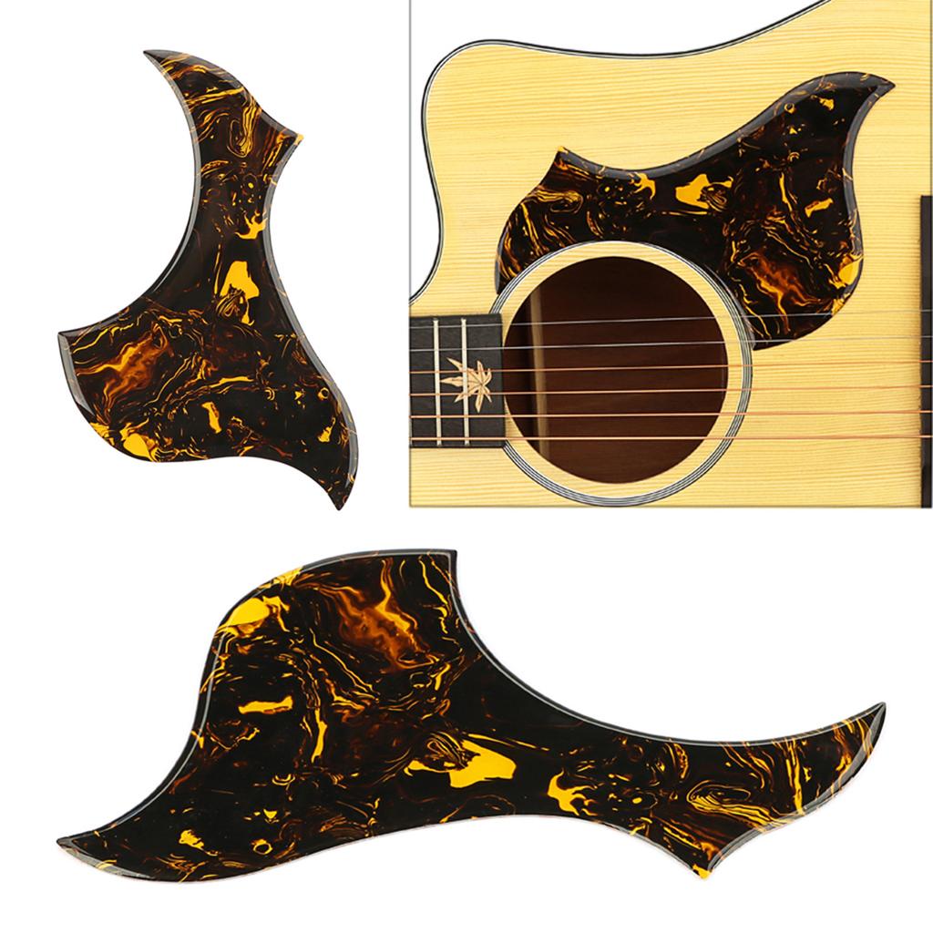 Professional Guitar Pickguard Guitar Protective Cover Guitar Protector Yellow Pattern Guitar Pickguard PVC Texture