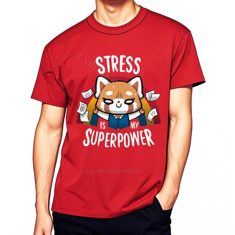 Tshirt Unisex Streetwear Unisex Tshirt Stress Is My Superpower Brand Soft Cotton Teeshirt Minimalist Black Vintage Tshirt