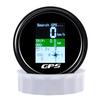 Universeller 85mm Digitaler GPS-Tachometer Kilometerzähler mit GPS-Antenne Wasserdichtes TFT-Display Voltmeter für Boot Auto Motorrad 12V 24V