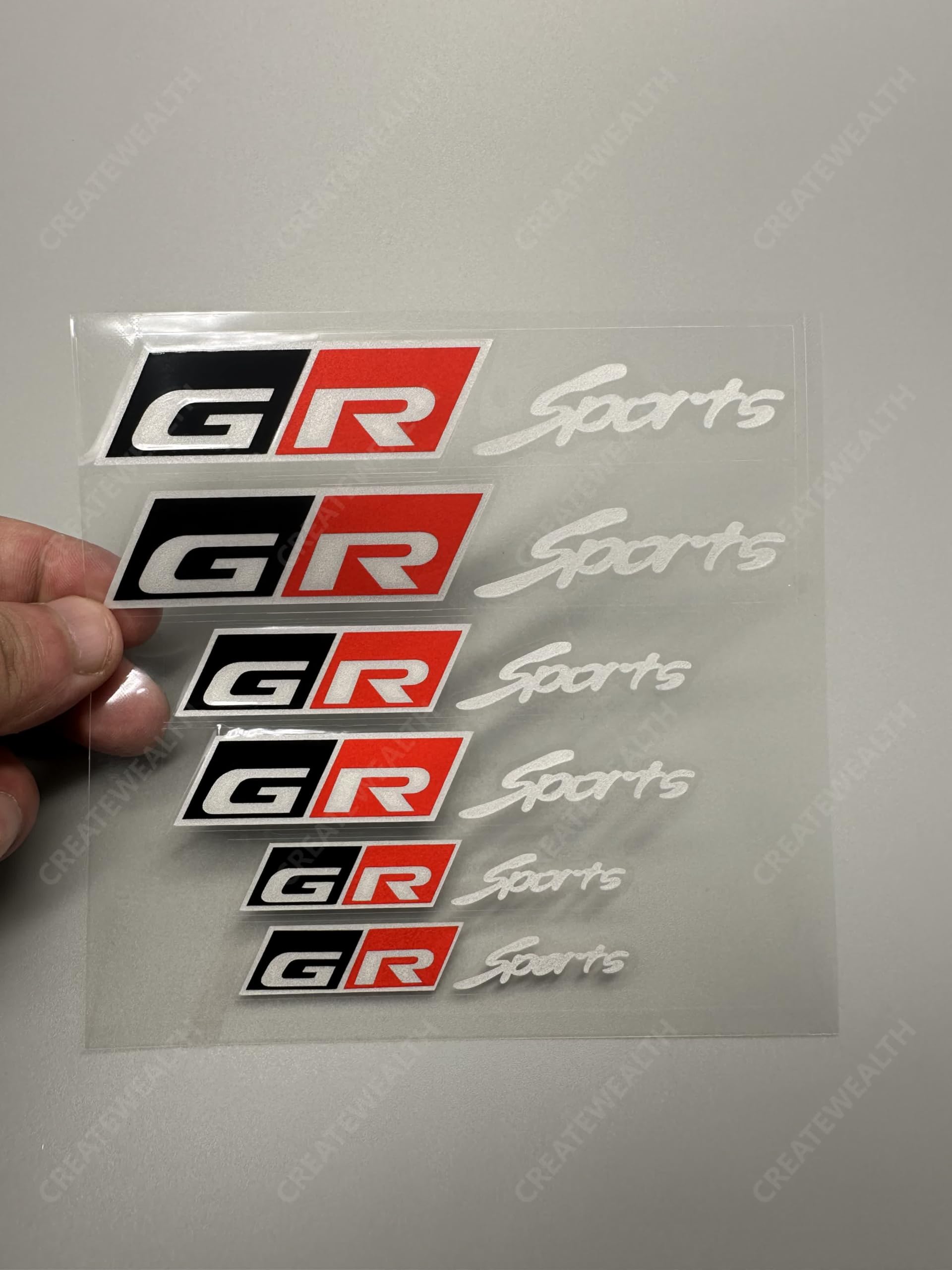 

GR Toyota Caliper High Temperature Resistant Cool Rake Caliper Waterproof Brake Caliper Stickers Stickers, Stickers, Covers, (Ginpaku)