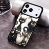 Cartoon Cats Phone Case For iPhone 17 16 15 14 13 12 11 Pro Max Plus 17Air Soft Silicone Cover