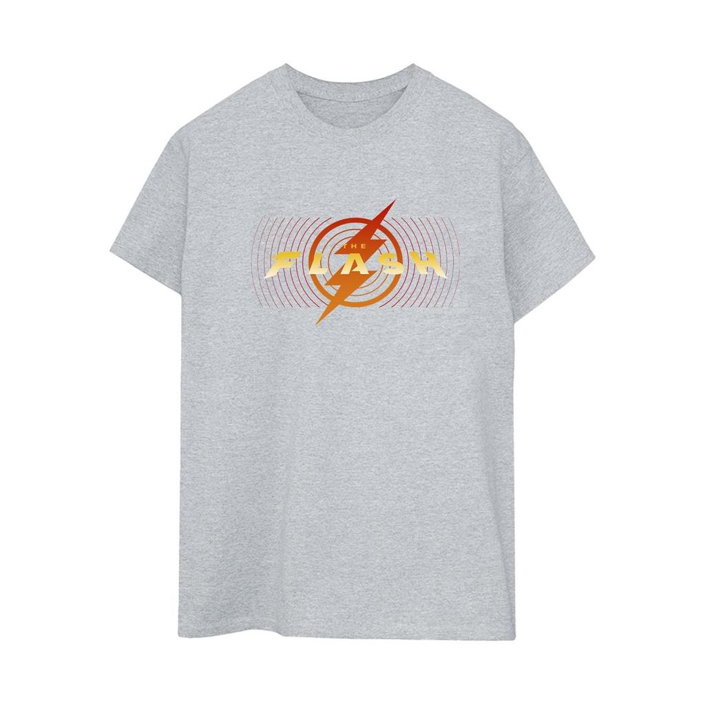 DC Comics Womens/Ladies The Flash Red Lightning Cotton Boyfriend T-Shirt
