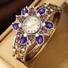 Fashion Quartz Watch For Women With Diamond Inlay And Alloy Bracelet