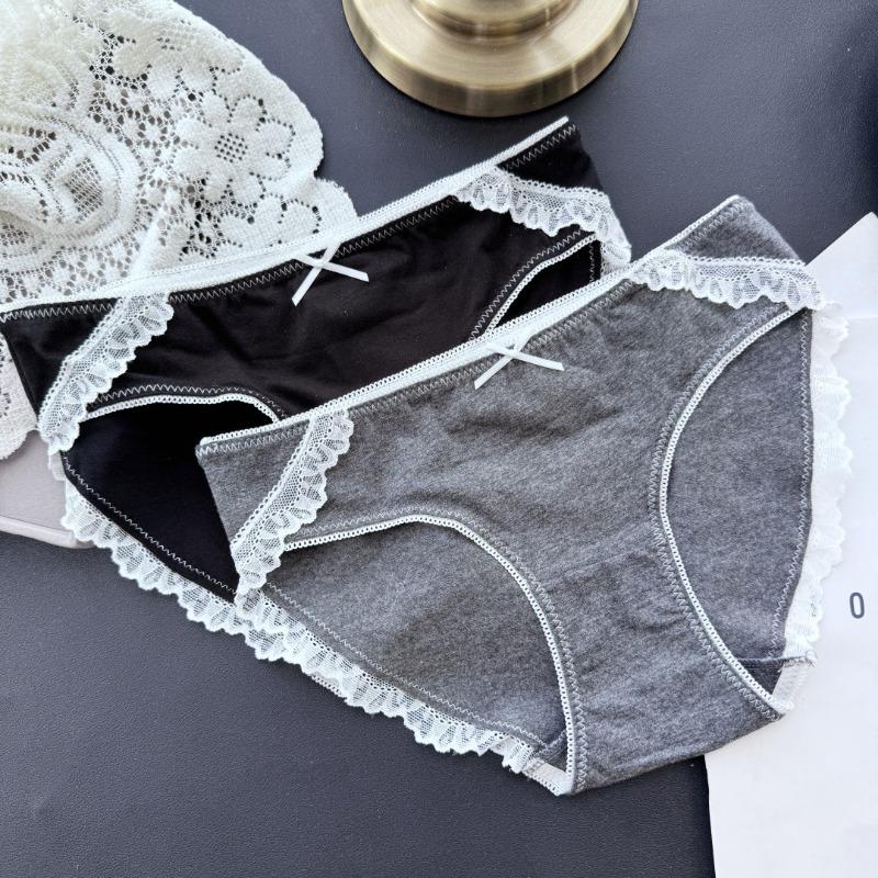 Ladies Spring and Summer High Quality Cotton Cute Sexy Low Waist Underwear