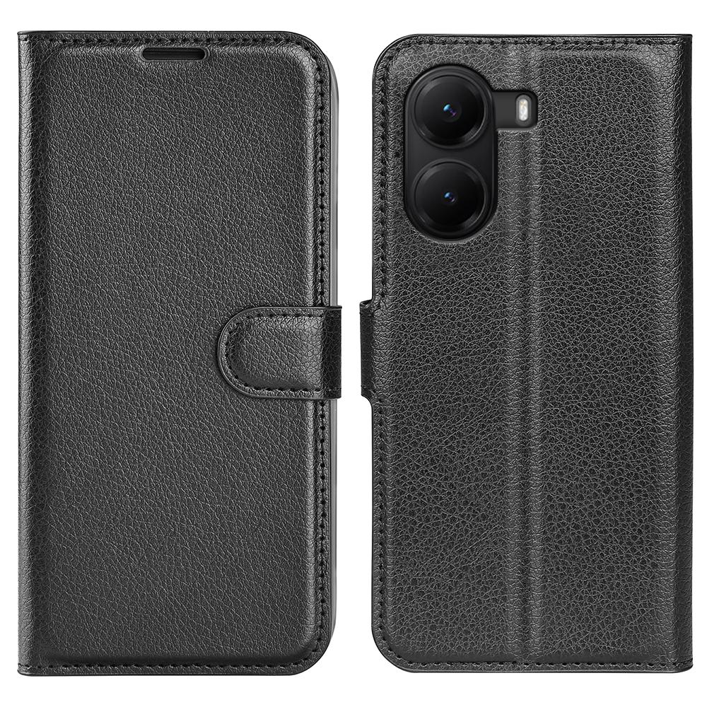 For Xiaomi Poco X7 Pro 5G Case Litchi Texture Shockproof Leather Wallet Phone Cover