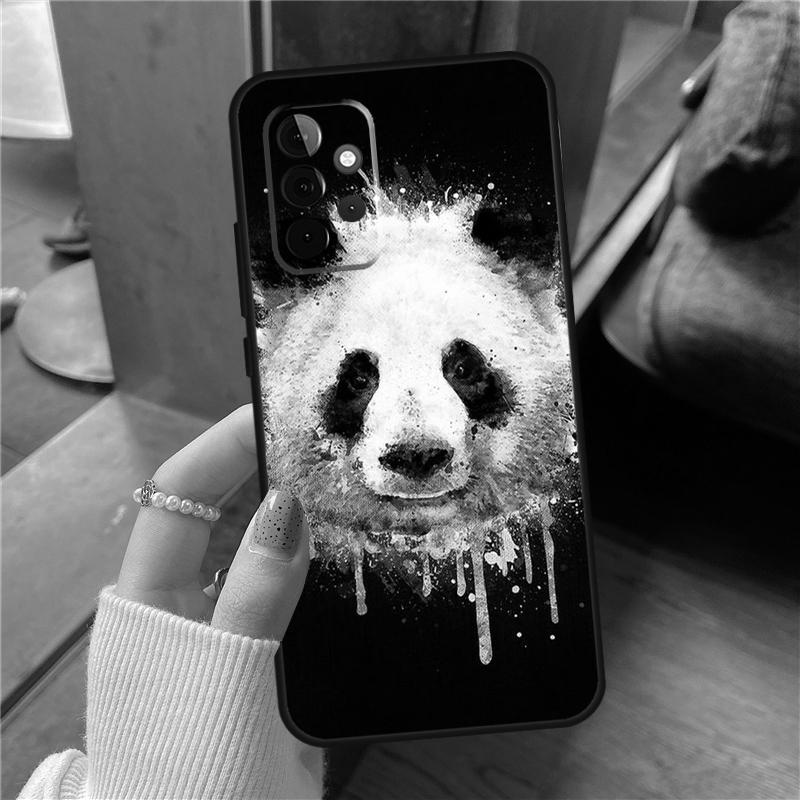 

Cartoon Cute Panda Bear Case For Samsung Galaxy A15 A52 A53 A33 A13 A34 A54 A14 A35 A55 A56 A36 A26 A16 A06 A22 A32 Samsung A16