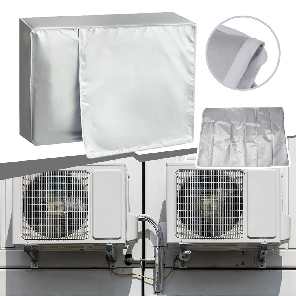 Air Accessories Air Condition Cover Dust Cover Silver Sunscreen Air Conditioner Outer Covers Air Conditioner Protect