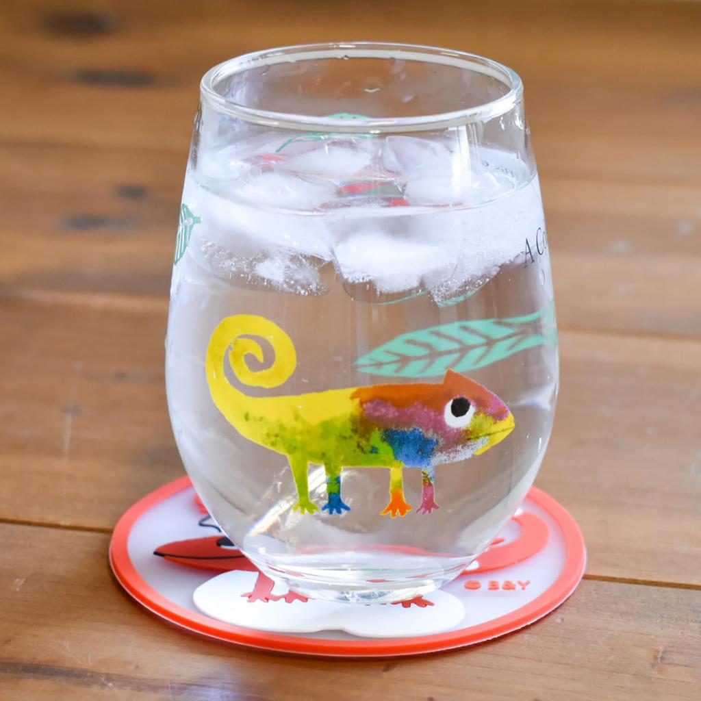 Leo Lionni Juiceglas, 325ml, Kameleondesign, Leo Lionni Merchandise, Tillverkat i Japan, Produktnummer 278715