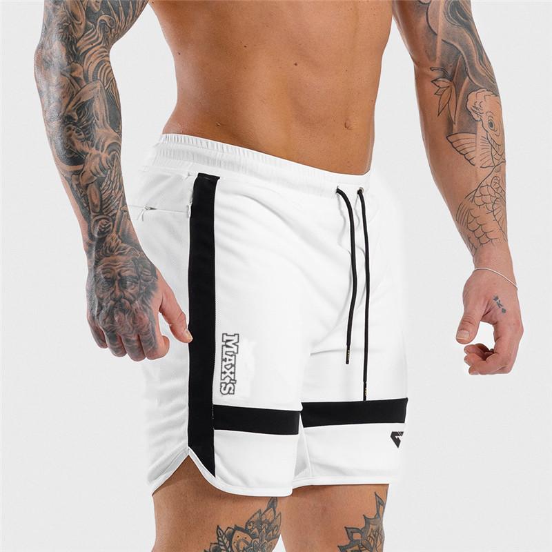 Men Shorts Sport Training Shorts Men Running Shorts Mans Gym  Fitness Joggers Sweatpants Jumper s Basketball Shorts Black M белый