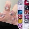 Colorful Glitter Sequin Mixed Set 12 Grids Star Heart Shapes Nail Art Shaker Flakies Paillette Manicure Sparkling Decor