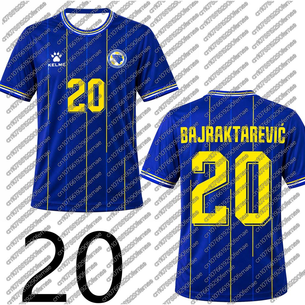 2026 Neues Sommer T-Shirt Bosnien Herzegowina für Kinder Schnelltrocknendes Fußballtrikot Geschenk für Fans Damen Herren Sport Trainingsshirt