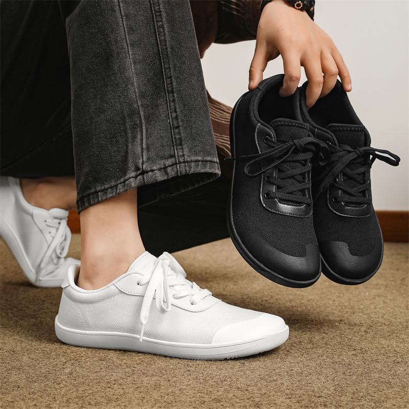 Breathable Mesh Cross-training Shoes Minimalist Wide Toe Walking Flat Shoes Non-slip Gym Fitness Casual Sneakers