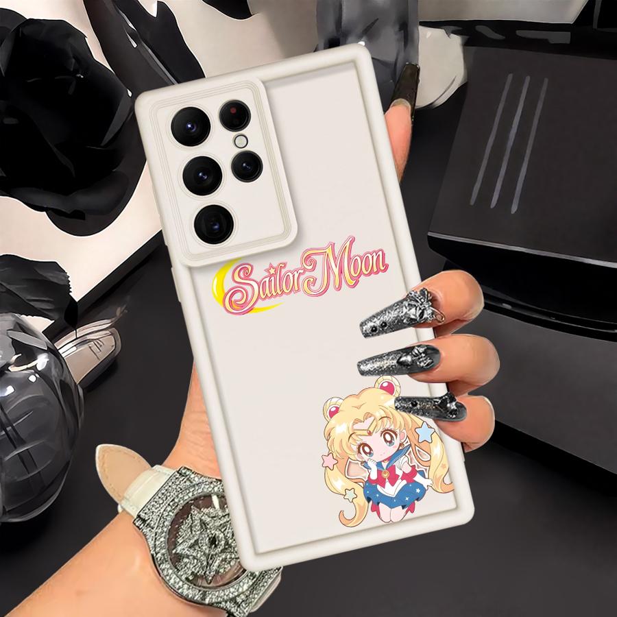 Cartoon Sailor Moon Phone Cover Case for Samsung Galaxy S25 S22 Plus Note 20 Ultra S20 FE S25 S23 S24 Ultra S21