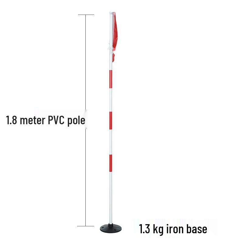 PVC Barrier Pole with Iron Base