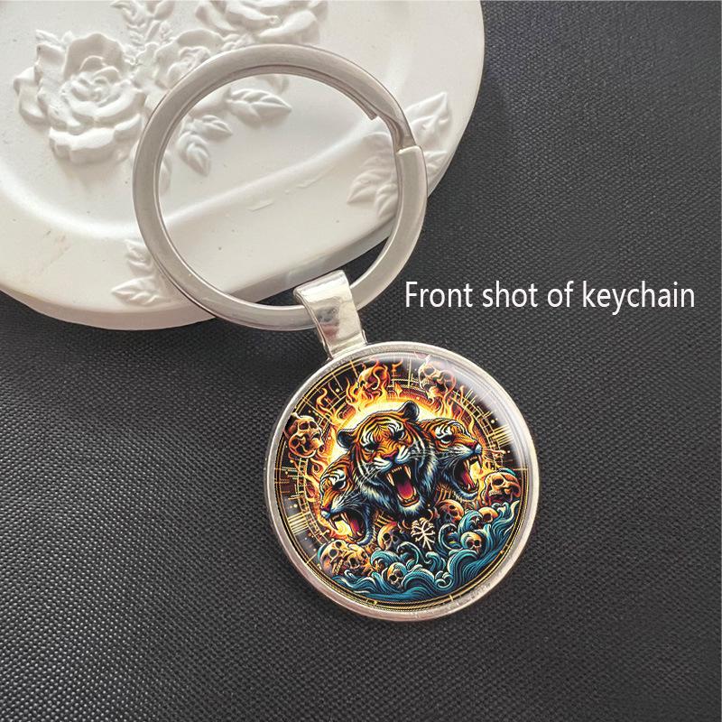 Tiger Time Gem Keychain Pendant - Hot-Selling Car & Bag Ornament