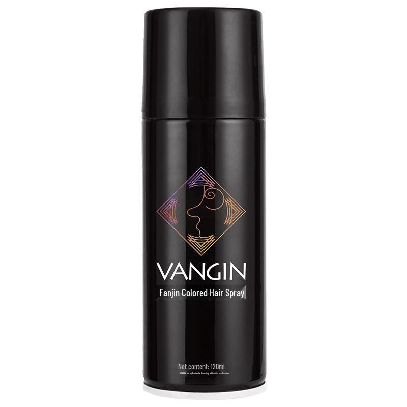 VANGIN Black Temporary Hair Dye Spray for Women - Genuine Disposable Hair Color 