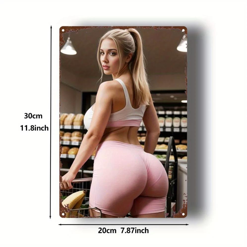 Retro Metal Sign 2D Sports Art Decor for Home Kitchen Bar Wall Display