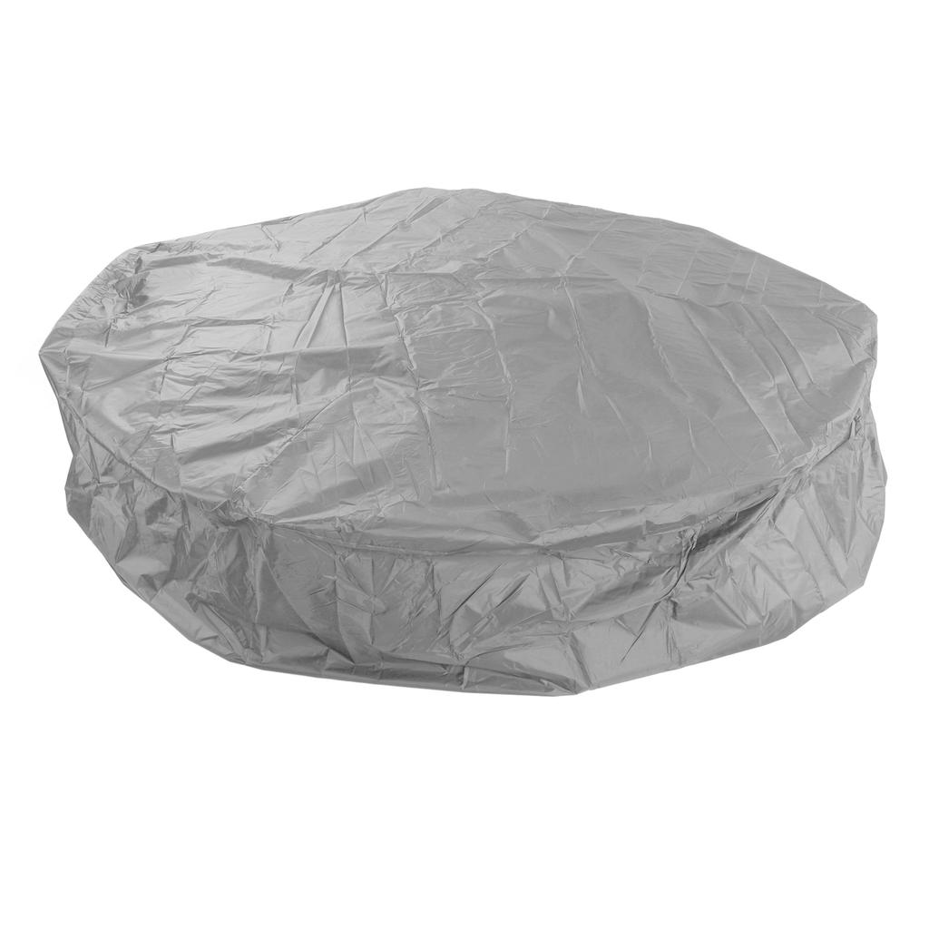 Outdoor Furniture Dust Covers Round Bathtub Cover 190 Silver Polyester Taffeta Hot Tub Waterproof Cover