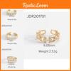 Trendy Women's Geometric Ring With 18k Gold Plating And Shimmering Zircon Stones Stylish And Adjustable