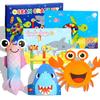 Children's Handmade Craft Ocean-themed Cartoon Origami 6 Themes DIY Puppets Wool Ball Collage DIY Assembly Toys