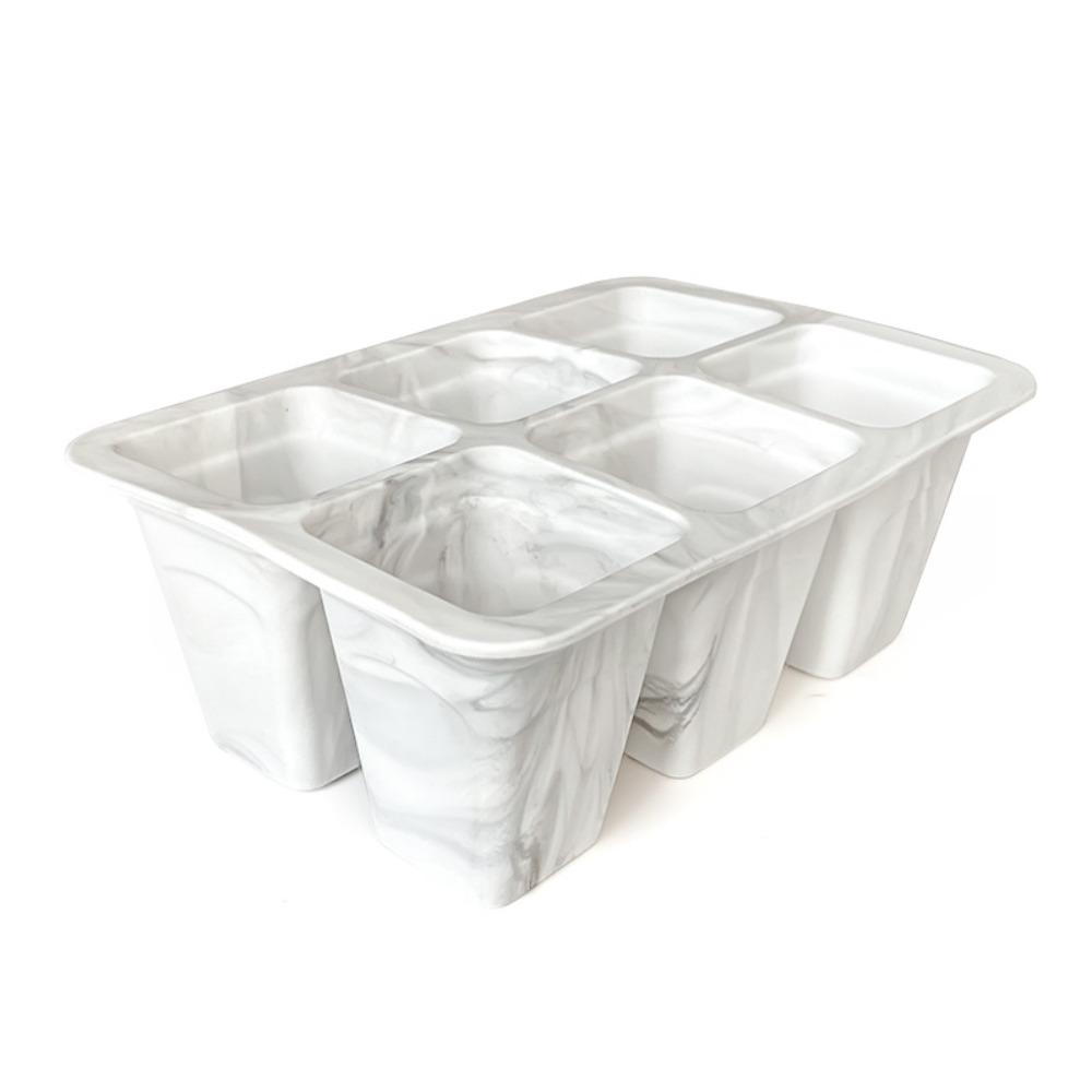 

Breathable Nursery Tray 6 Cells Plant Germination Tray Durable Nursery Cups Greenhouse белый