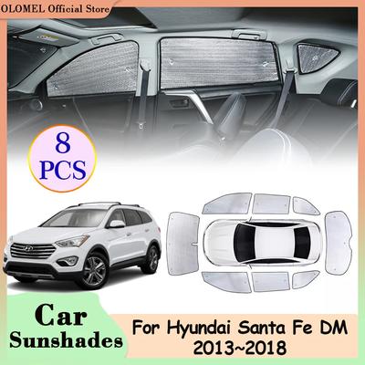 Auto Vollabdeckung für Hyundai Santa Fe Sport DM 2013~2018 Hintere Seitenfenster Sonnenschutz Visier Windschutzscheibe Anti-UV Vorhang Zubehör
