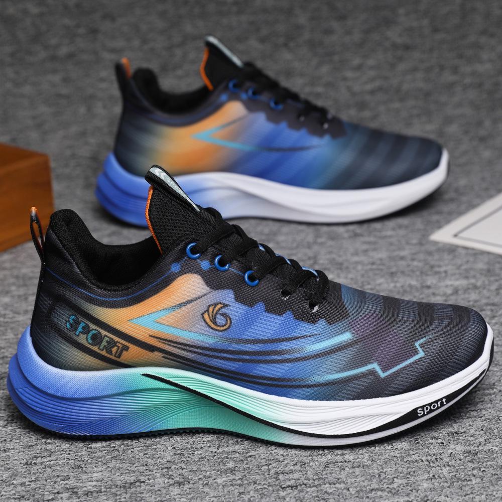 Men's Plus Size Shock-Absorbing Running Shoes - Fashionable Autumn/Winter Casual Sports Footwear