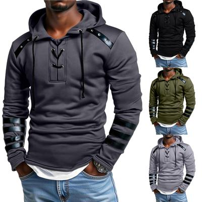 Men's  Sports  Leisure  Long   Sleeves  Hooded   Hood  Hoodie